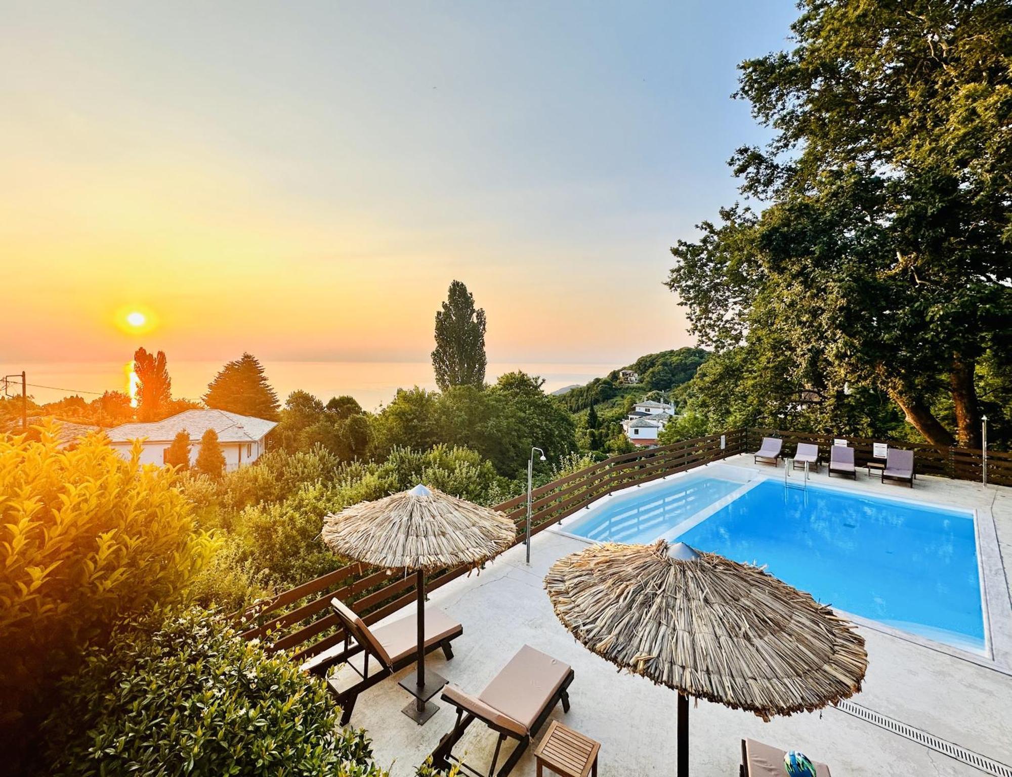 Luxury Villa At Pelion- Ruby Загора Экстерьер фото